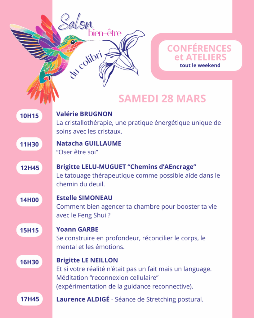 conférences et ateliers salon samedi
